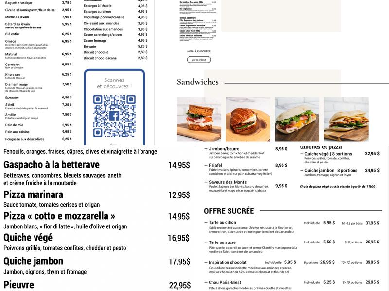 Maison Oddo Menu