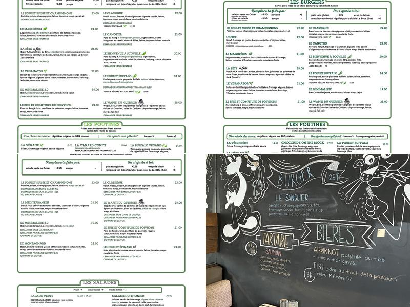 Chez Victor Menu