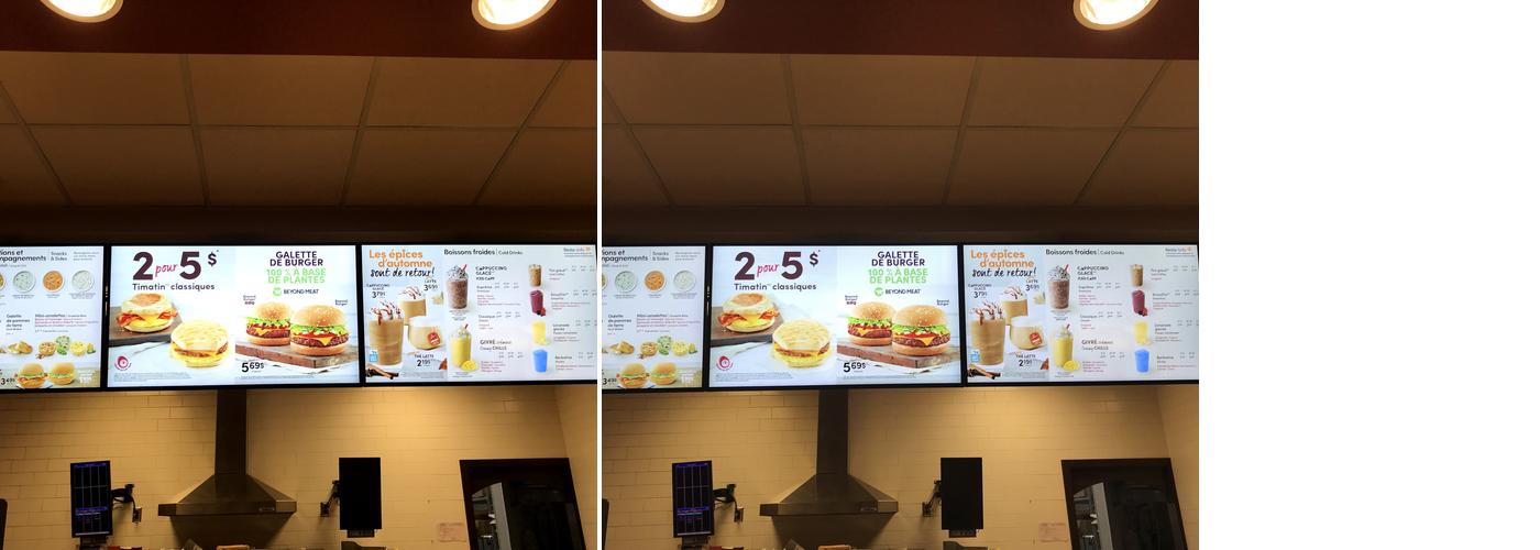 Tim Hortons Menu