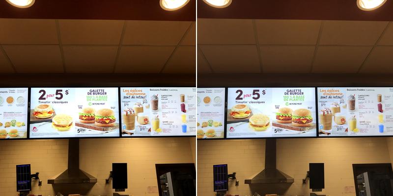 Tim Hortons Menu