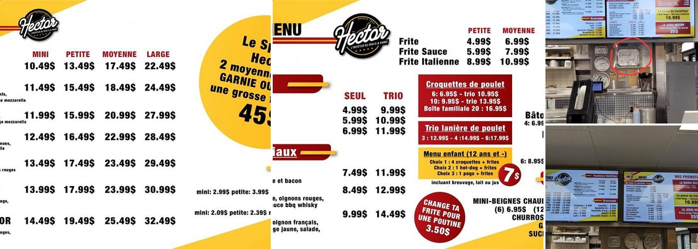 Restaurant Hector Menu