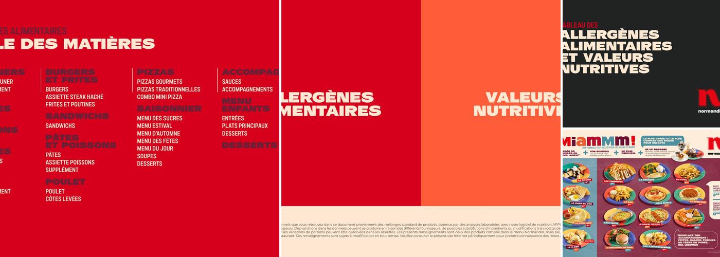 Restaurant Normandin Capitale Menu