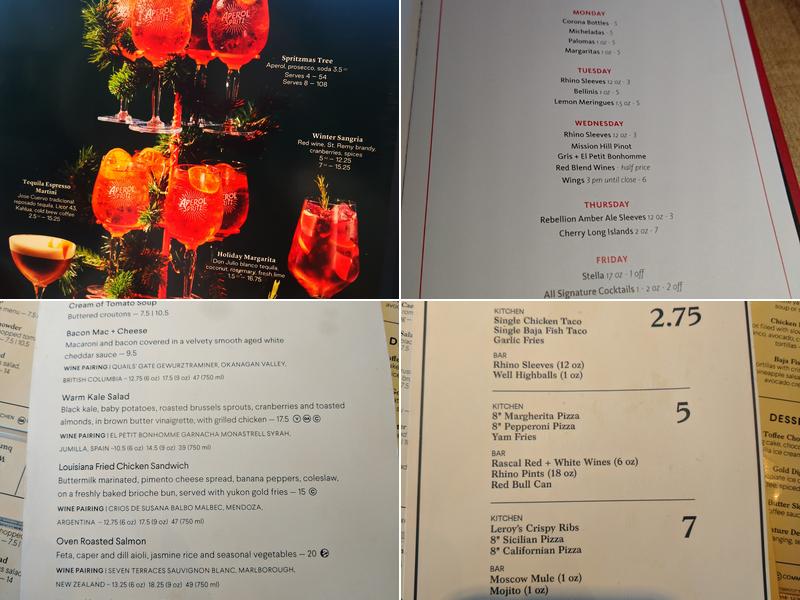 Earls Kitchen + Bar Menu