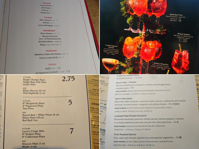 Earls Kitchen + Bar Menu