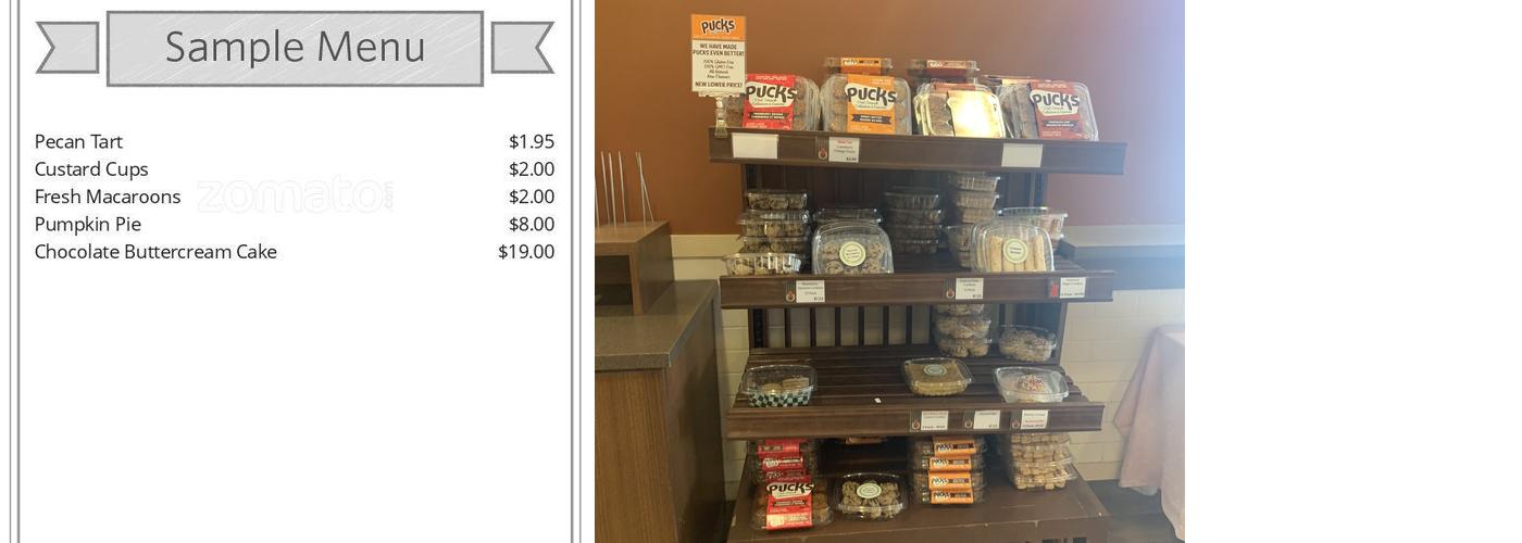 Hot Oven Bakery Menu