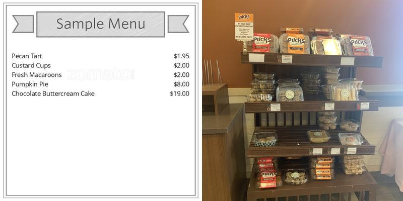 Hot Oven Bakery Menu