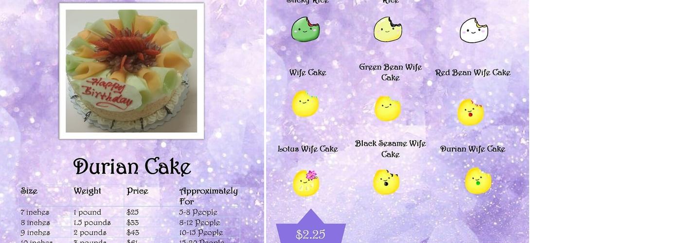 Rainbow Bakery Ltd Menu