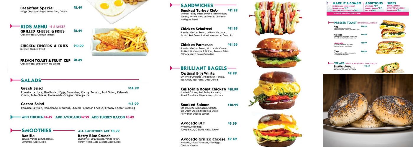 What A Bagel Menu