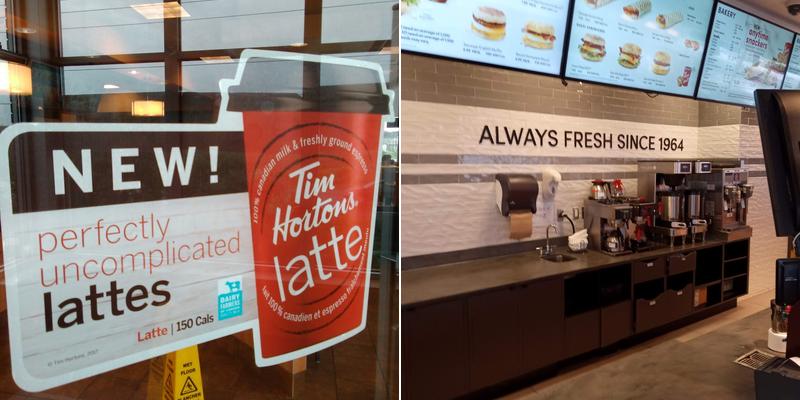 Tim Hortons Menu