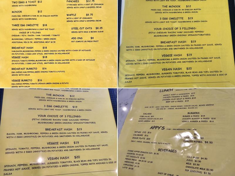 The Breakfast Nook Menu