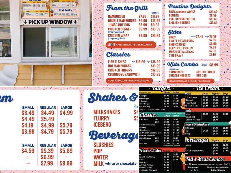 Deckers Dairy Bar & Grill Cornwall Menu