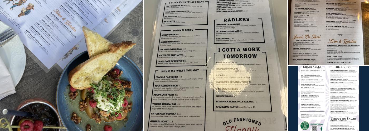 Slaymaker & Nichols Gastro House Menu