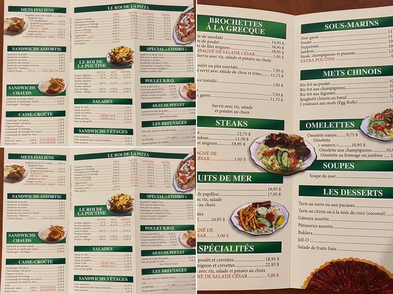 Restaurant Chez Mike Enr Menu