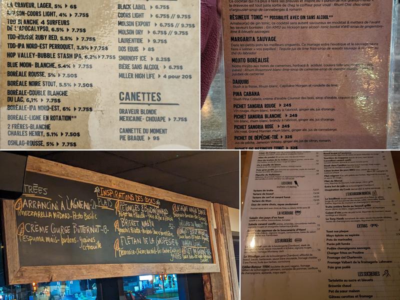 Le Draveur - Cookerie Bar Menu