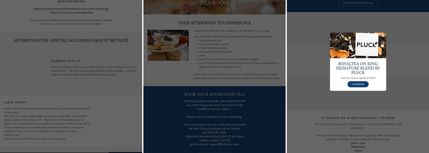 RoyalTea baked goods sweets confectionary Menu