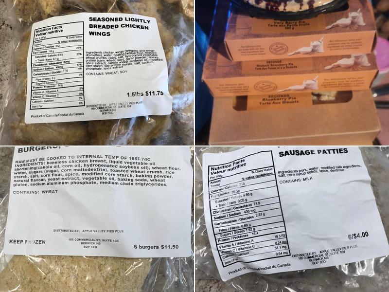 Apple Valley Pies Plus Outlet Menu