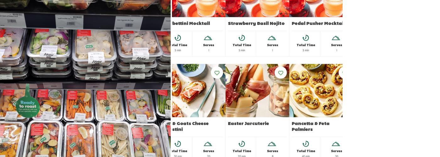 Sobeys Tantallon Menu