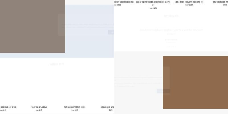 Saltbox Brewery Menu