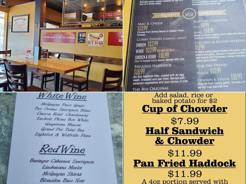 Kings Arms Commons Menu
