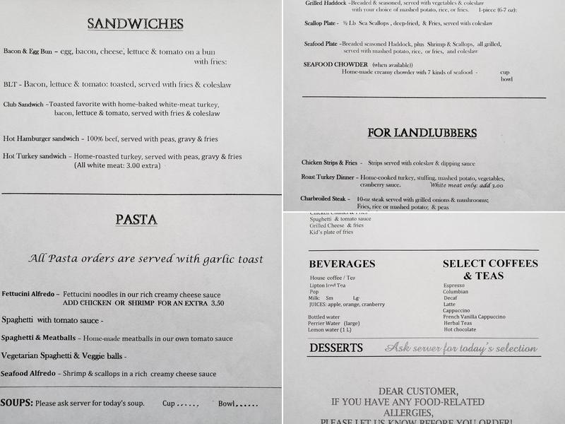 Auld Brass Door Restaurant & Bar Menu