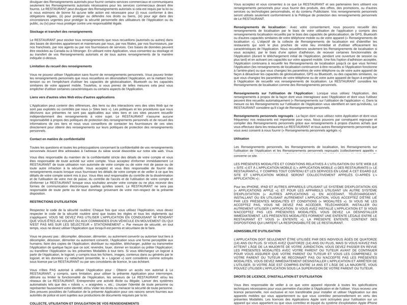 Restaurant Ô Mets Chinois Menu