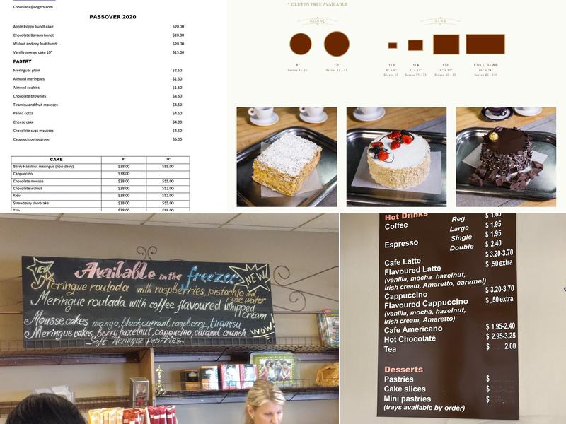 Chocolada Menu