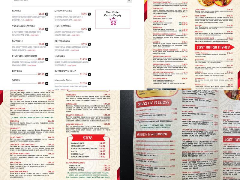 Highway Host Restaurant Menu