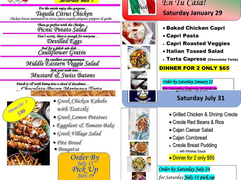 Molly's Market Bakery Menu