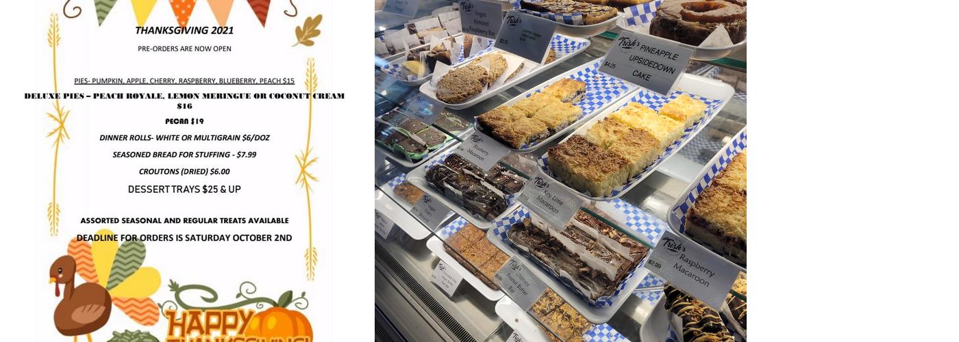 Trish's Gluten Free Bakery Menu