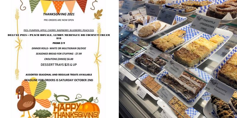 Trish's Gluten Free Bakery Menu