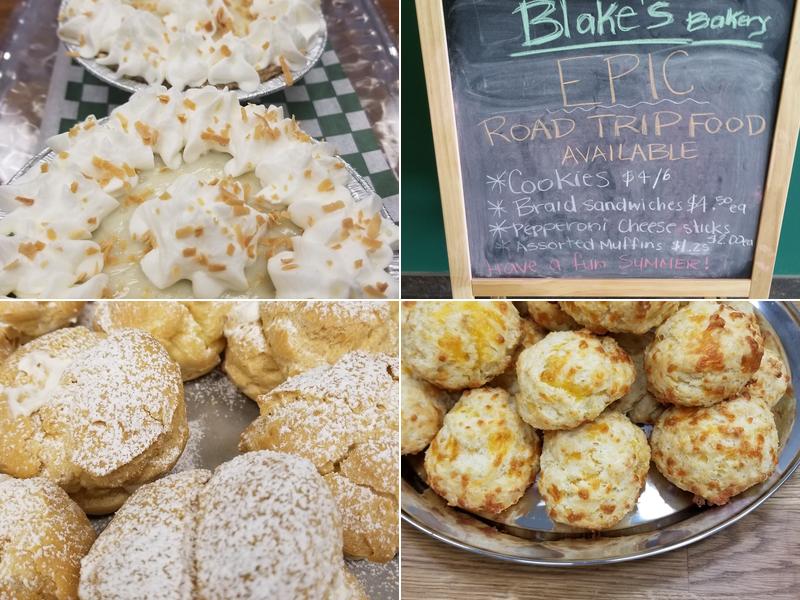 Blake's Bakery Menu