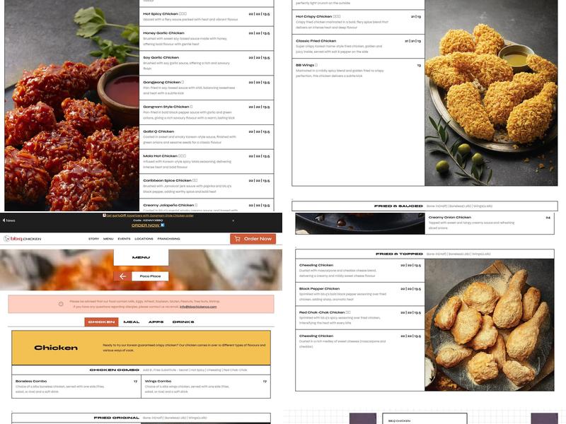 bbq Chicken Menu