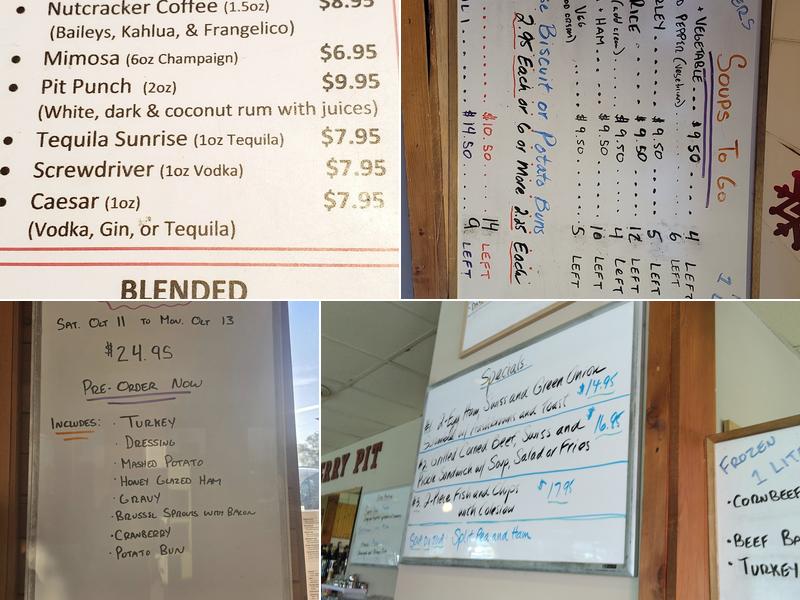 Cherry Pit Restaurant Menu