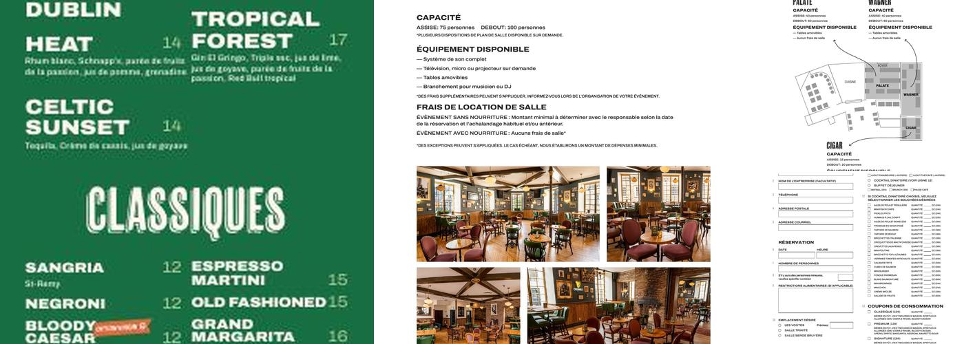 Pub St-Patrick Menu