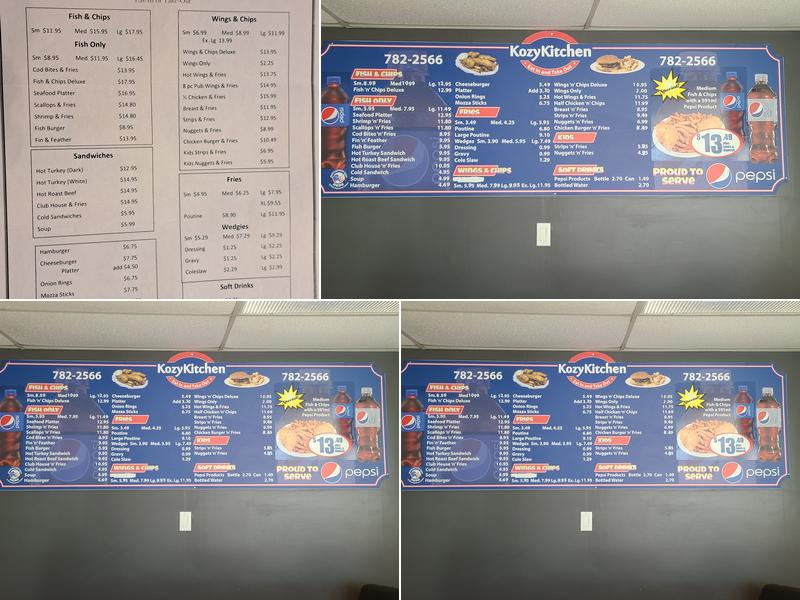 Codfather’s Menu