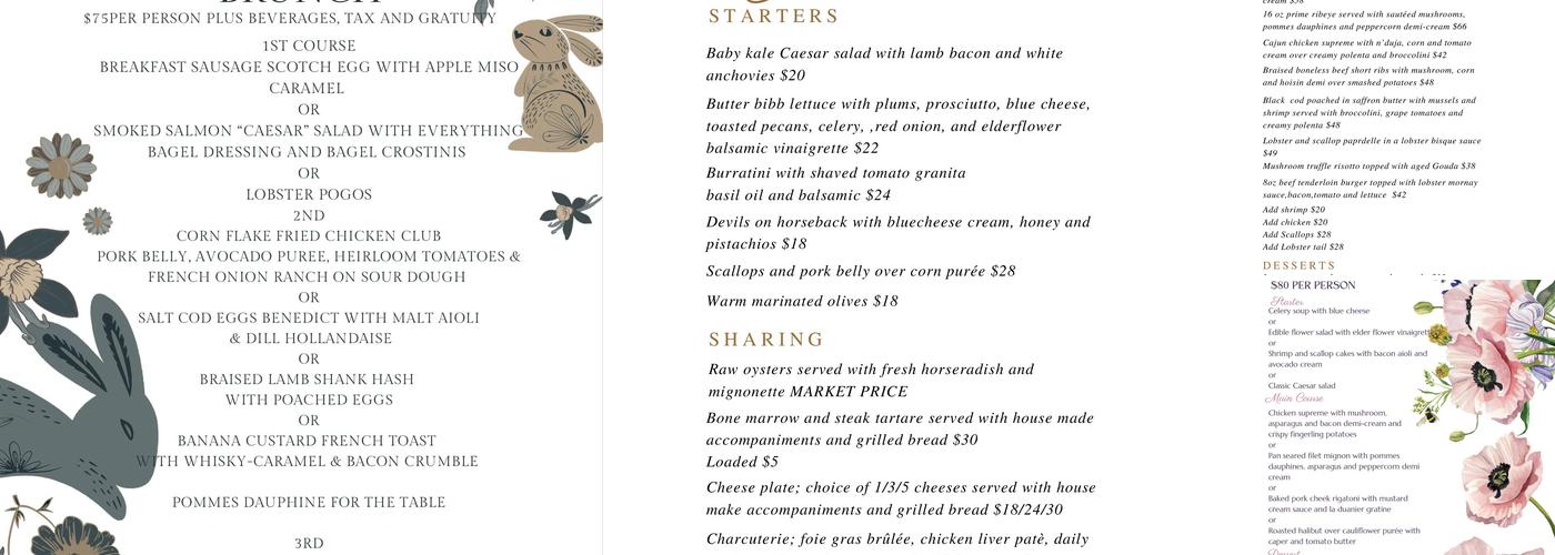 Juniper Dining Co. Menu