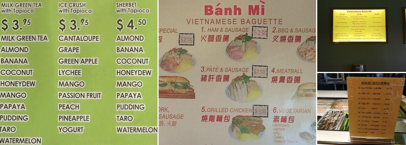 Tung Hing Bakery Menu