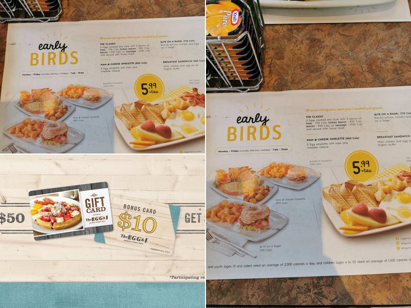 Eggsmart Menu