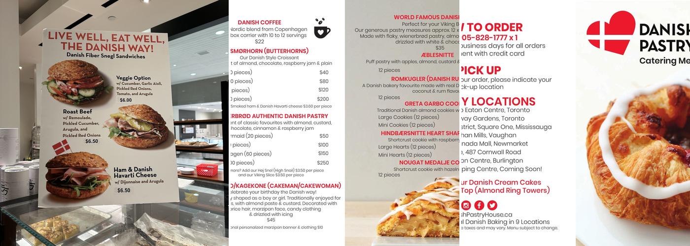 Danish Pastry House Menu