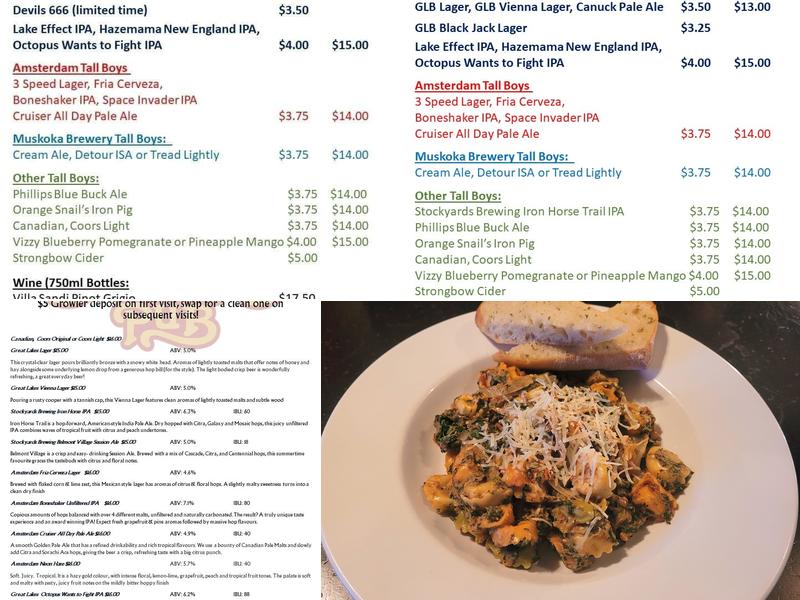 Bryden's Pub & Restaurant Menu