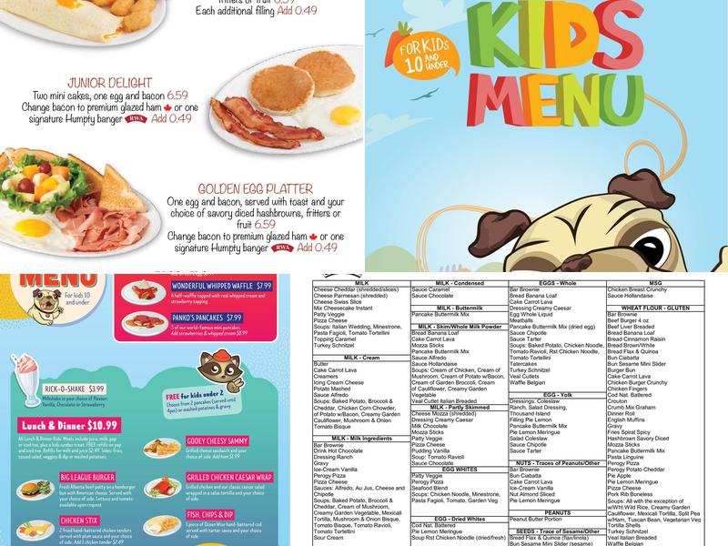 Ricky's All Day Grill - Lloydminster Menu