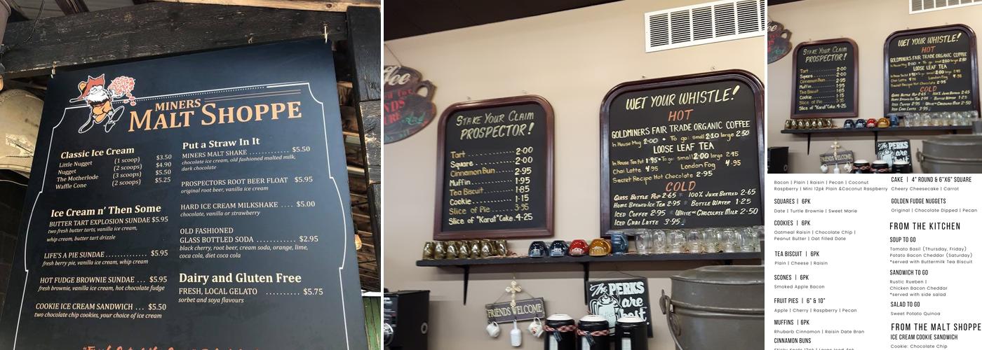 Hidden Goldmine Bakery Menu