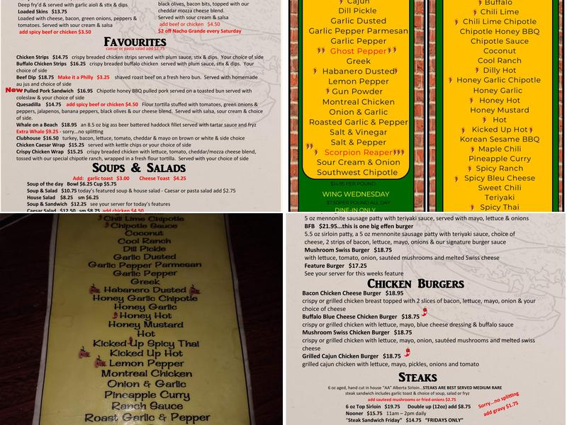 McLennan's Menu