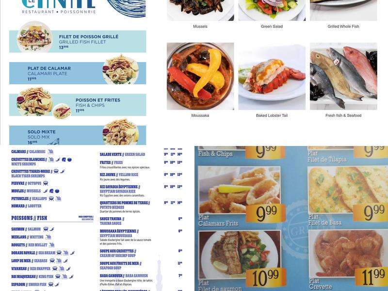 Restaurant Le Canal Menu