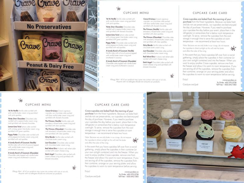 Crave Cupcakes Menu
