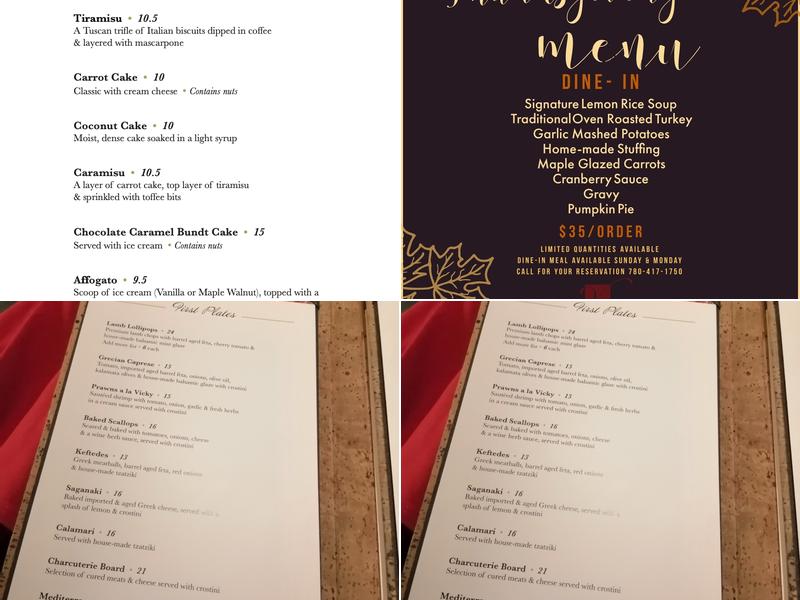 Vicky's Bistro and Wine Bar Menu