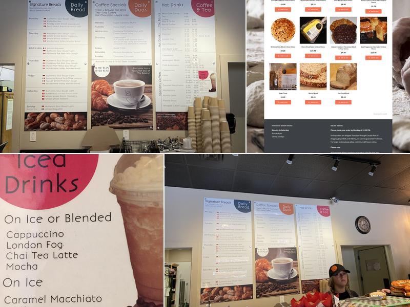 The Invermere Bakery Menu