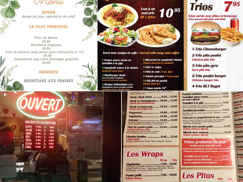 Café Bénédictins Menu