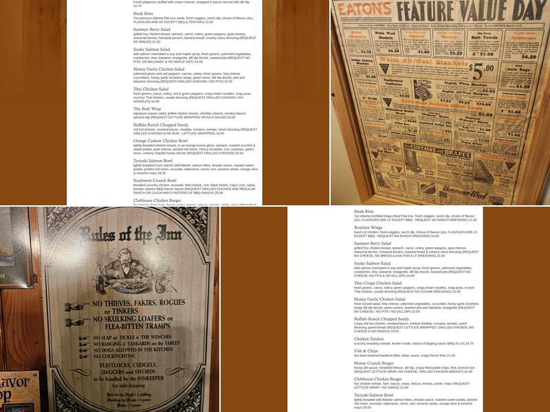 Honeypot Eatery & Pub Menu