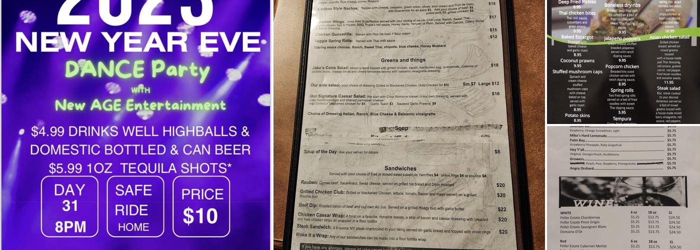 Jake’s Pub and Grill Menu